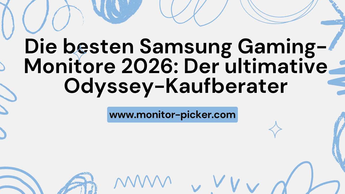 Die besten Samsung Gaming-Monitore 2026: Der ultimative Odyssey-Kaufberater