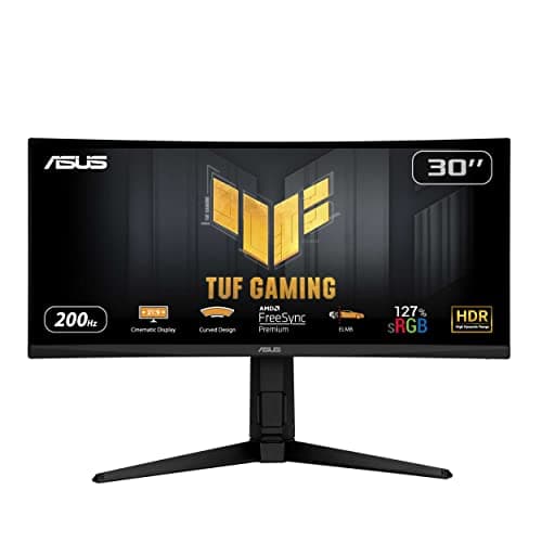 Asus TUF Gaming VG30VQL1A 29.5" 2560 x 1080 200 Hz Curved Monitor