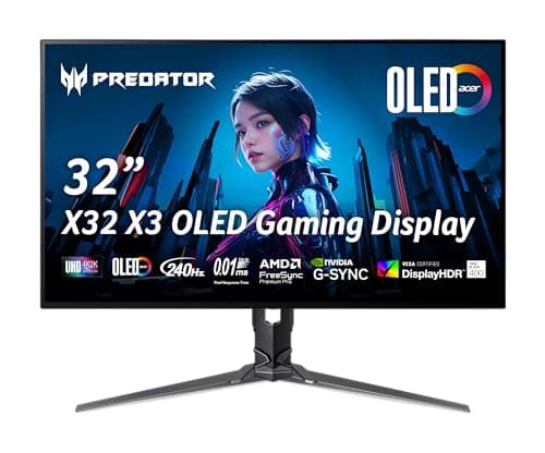 Acer ‎Predator X32 X3bmiiphuzx 31.5" 3840 x 2160 240 Hz Monitor