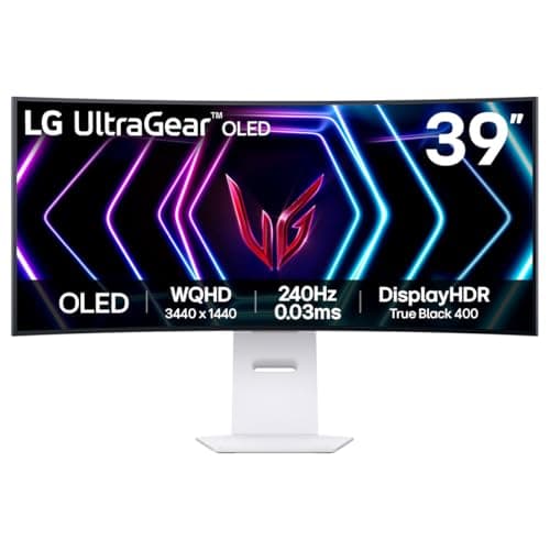 LG UltraGear OLED 39GS95QE-W 39.0" 3440 x 1440 240 Hz Curved Monitor