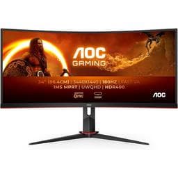 AOC CU34G2XP/BK 34.0" 3440 x 1440 180 Hz Curved Monitor
