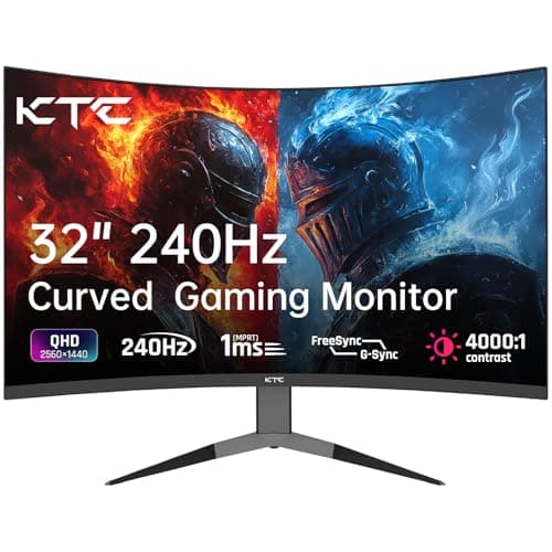 KTC H32S25E 32.0" 2560 x 1440 240 Hz Curved Monitor