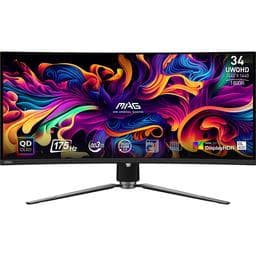 MSI MAG 341CQP QD-OLED 34.0" 3440 x 1440 175 Hz Curved Monitor