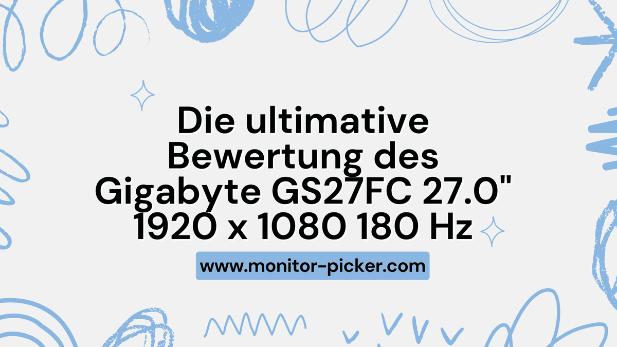 Die ultimative Bewertung des Gigabyte GS27FC 27.0" 1920 x 1080 180 Hz