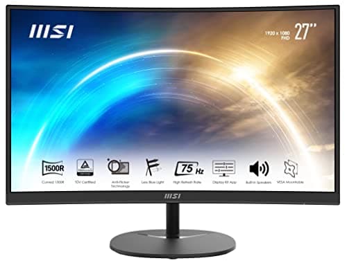 MSI Pro MP271C 27.0" 1920 x 1080 75 Hz Curved Monitor