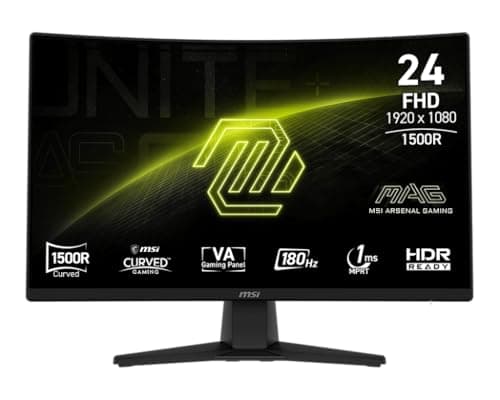 MSI MAG 242C 23.6" 1920 x 1080 180 Hz Curved Monitor