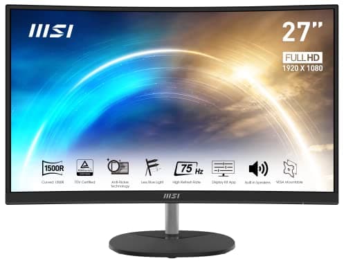 MSI Pro MP272C 27.0" 1920 x 1080 75 Hz Curved Monitor