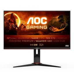 AOC U28G2XU2/BK 28.0" 3840 x 2160 144 Hz Monitor