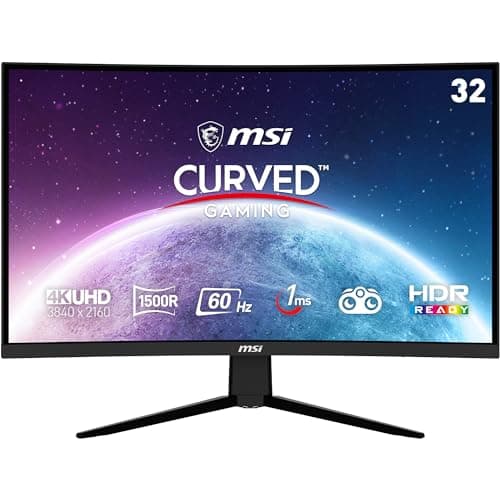 MSI Optix G321CUV 31.5" 3840 x 2160 60 Hz Curved Monitor